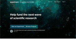 Desktop Screenshot of experiment.com