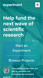 Mobile Screenshot of experiment.com