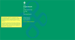 Desktop Screenshot of experiment.ch
